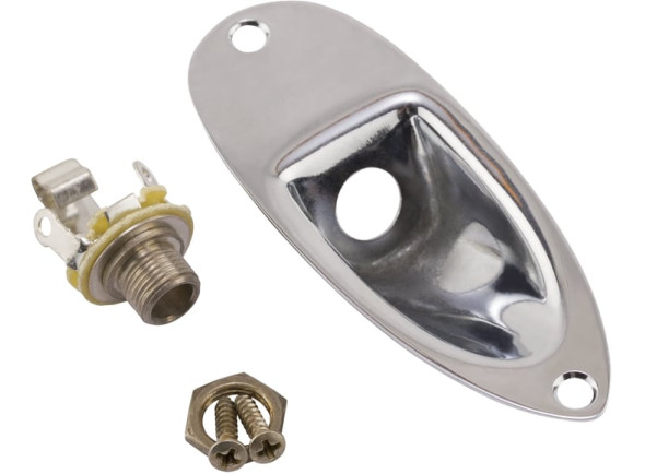 Fender Road Worn® Stratocaster Jack Ferrule w/Hardware Fender Road Worn® Stratocaster Jack Ferrule w/Hardware